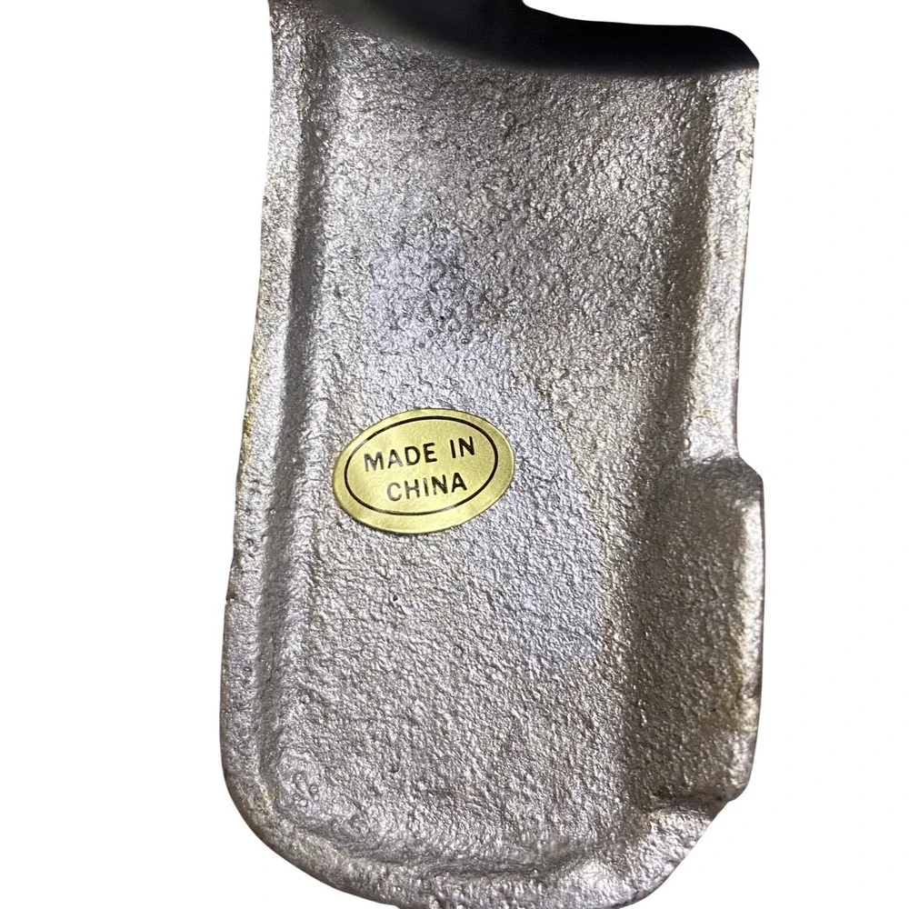 Cast Iron Airplane Toy Silver Biplane‎